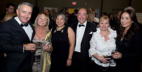 Robert, Diane and Vanessa Roby, with friends Sue Wong, Brian Lee and Bonnie Bowie